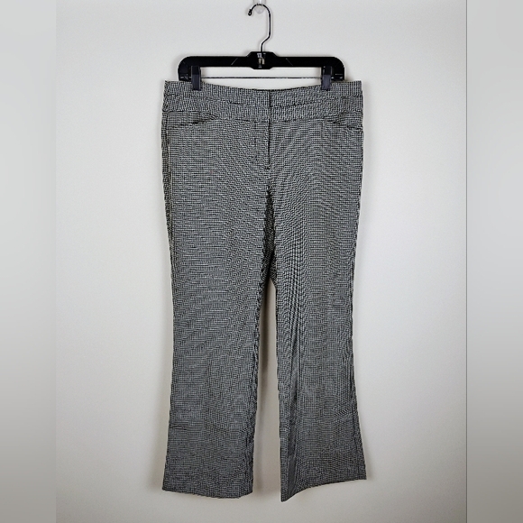 Ann Taylor Loft Original Dress Pants Size 10 Houndstooth Mid Rise Office Career - Picture 13 of 16
